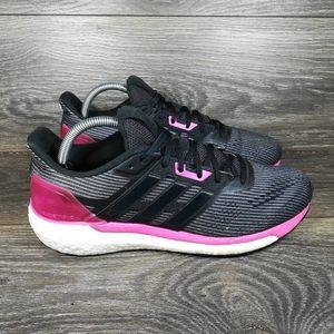Adidas Supernova Black Pink Running Shoes (BB3483) Women's 10